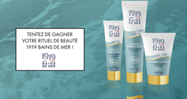 55 lots de 3 produits de soins 1919 Bains de mer offerts