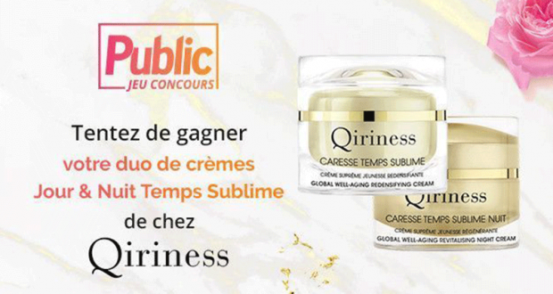 7 lots de 2 produits de soins Qiriness offerts