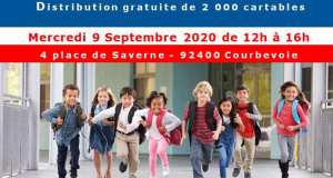 Distribution Gratuite de 2000 Cartables & Fournitures Scolaires