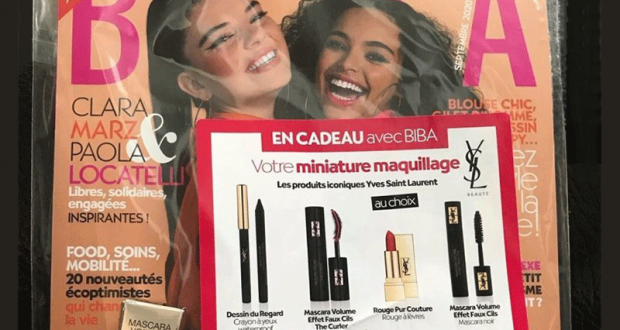 Miniatures maquillage YSL en cadeau avec Biba