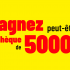 Un chèque de 5000 euros offert