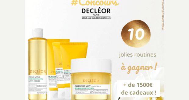 10 routines de soins Romarin Officinal de Decléor offertes