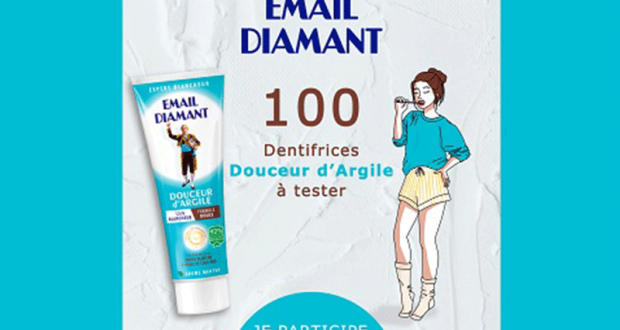 100 Dentifrices Douceur d’Argile Email Diamant à tester