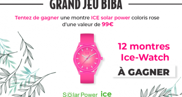 12 montres Ice Solar Power offertes