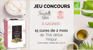 15 cures 2 mois de cure Thé vert détox Yinpur offerts