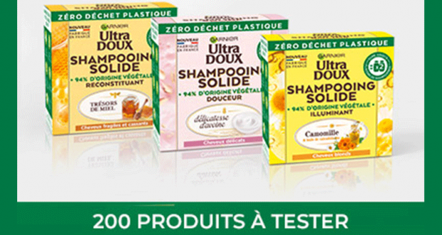 200 Shampooings Solides Ultra Doux de Garnier à tester