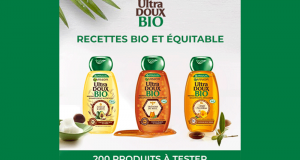 200 Shampooings Ultra Doux Bio de Garnier à tester