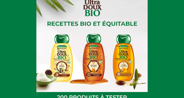 200 Shampooings Ultra Doux Bio de Garnier à tester