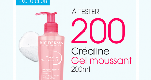 200 Soins Gel Moussant Créaline Bioderma à tester