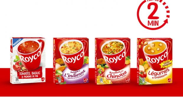 2500 packs de soupe instantanée Royco à tester