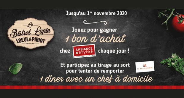 31 bons d'achat Ambiances & Styles de 25 euros offerts