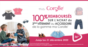 3ème Vêtement ou Accessoire ma Corolle 100% Remboursé