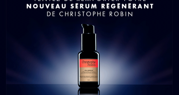 50 sérums régénérants Christophe Robin offerts