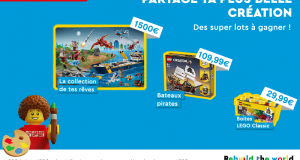 55 boîtes LEGO offertes