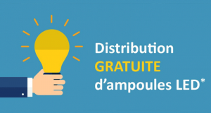 Distribution gratuite d'ampoules LED