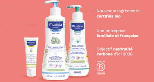 Testez les nouvelles gammes Mustela aux ingrédients bio