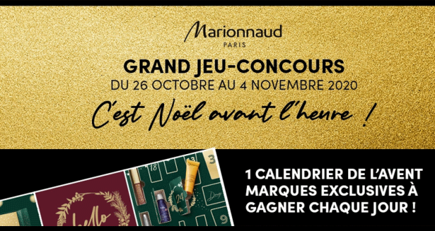 10 Calendrier de l’Avent Marionnaud offerts