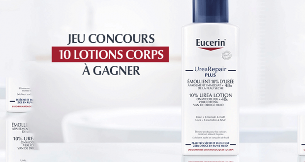 10 lotions corps EUCERIN offerts