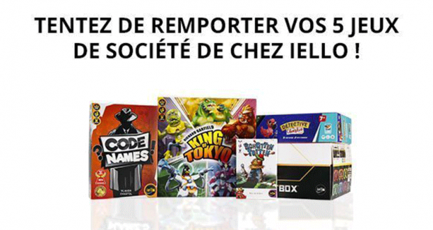 10 lots de 5 jeux de société offerts