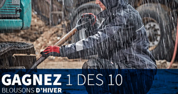 10 vestes d'hiver Dickies offertes (valeur unitaire 119 euros)