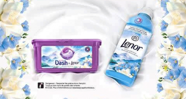 100 duos lessive Dash et Lenor offerts