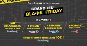 100 e- cartes cadeaux Carrefour de 10 euros offertes