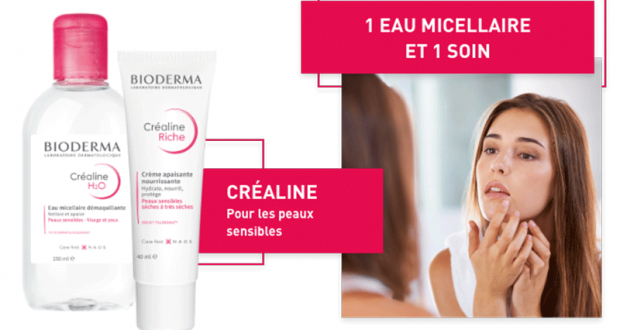 100 lots de 2 produits de soins Bioderma offerts