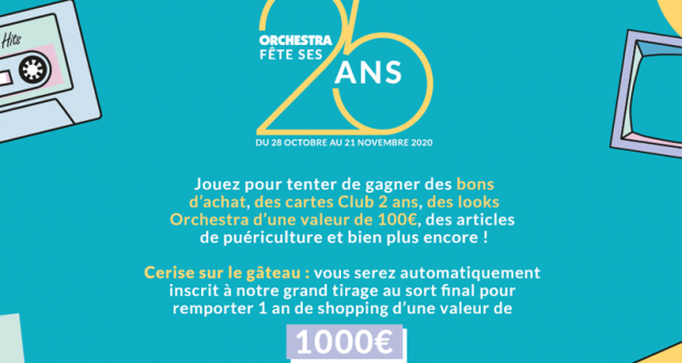 1250 bons d'achat Orchestra offerts