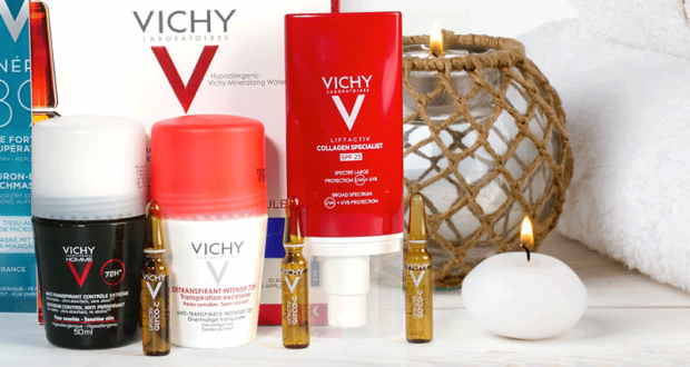 2 Lots de 5 soins Vichy offerts