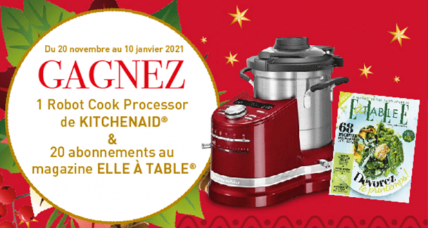 20 abonnements au magazine Elle à Table offerts