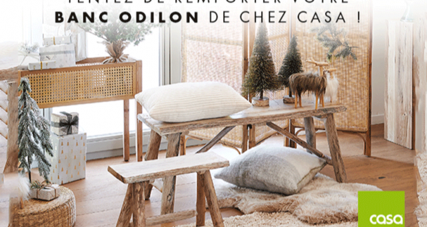 25 bancs Odilon de chez Casa offerts