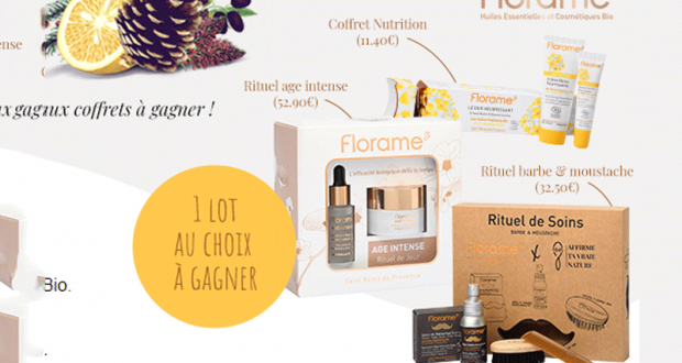 3 coffrets beauté Florame offerts