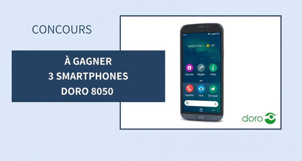 3 smartphones Doro 8050 offerts