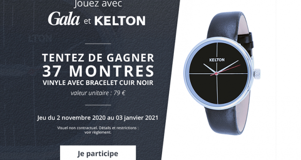 37 montres Kelton à remporter