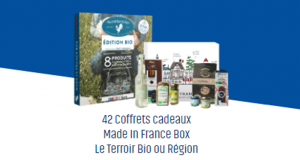 42 Coffret cadeau Made In France Box Le Terroir Bio ou Région offerts