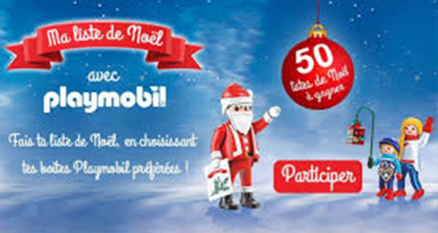 50 lots de 3 boîtes de Playmobil au choix à remporter