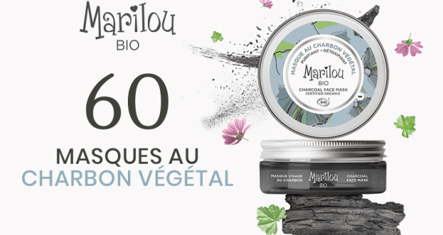 60 masques au charbon végétal Marilou Bio à tester