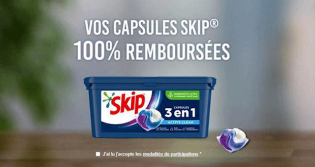 Capsules Skip 3en1 100% Remboursé