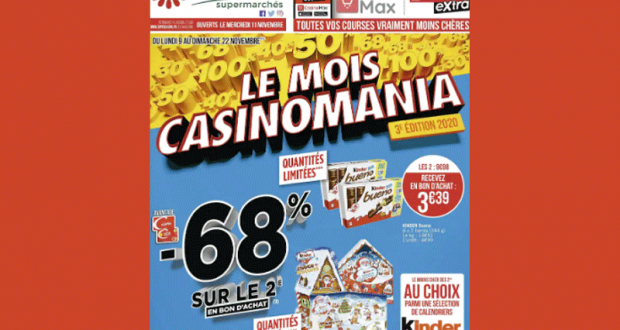 Catalogue Casino du 09 novembre au 22 novembre 2020