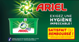 Lessive All-in-1 Pods Ariel 100% Remboursé