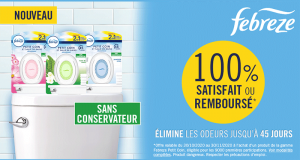 Petit Coin de Salle de bains Febreze 100% Remboursé