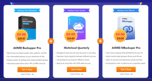 Sélection de logiciels Aomei gratuits