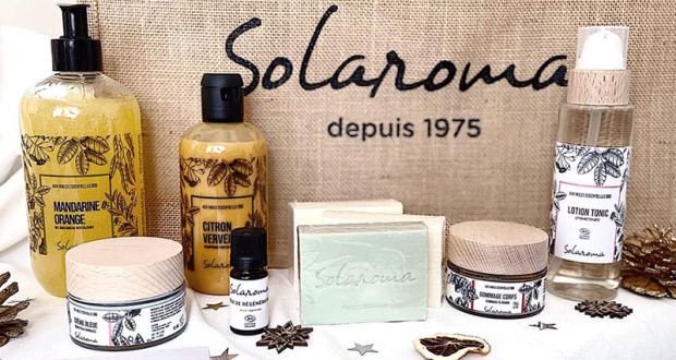 Un lot de 9 produits soins bio Solaroma offert