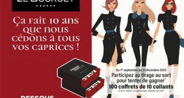 100 coffrets de collants Le Bourget offerts