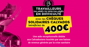 16 Chèques solidaires de 25€ offerts