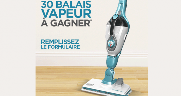 30 balais vapeur Black & Decker offerts