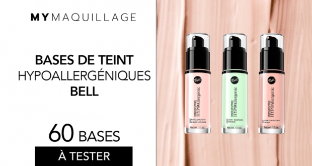 60 bases de teint Hypoallergénique Bell de MY MAQUILLAGE à tester