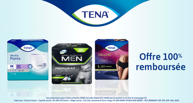 Produits TENA 100% remboursés