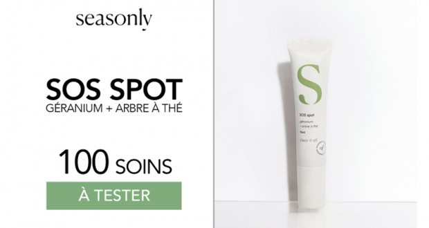 100 Soins SOS Spot de Seasonly à tester