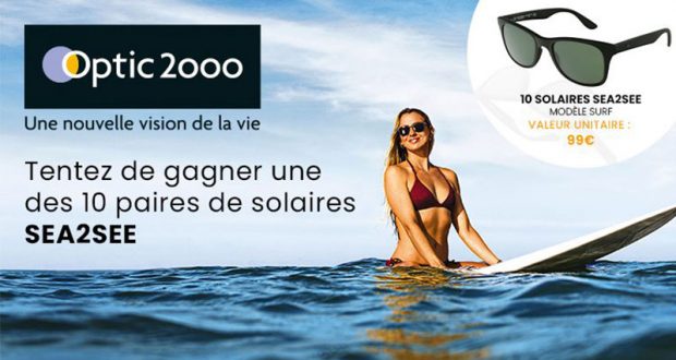 10 paires de solaires SEA2SEE de 99€ offertes